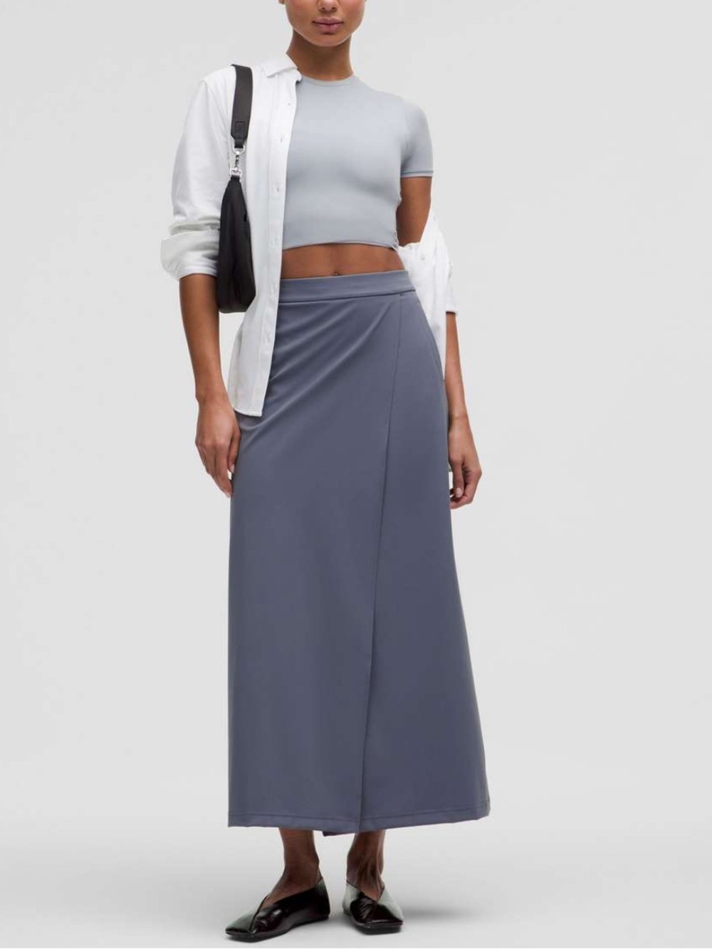 Lululemon Daydrift High-Rise Solar Grey Maxi Skirt Women’s Size Large